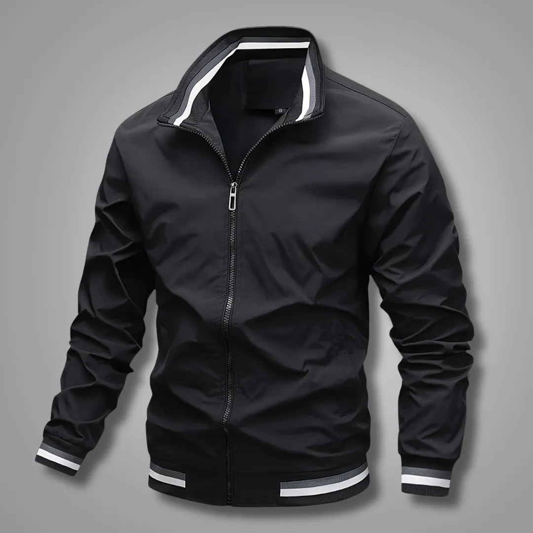 Men’s Classic Bomber Jacket with Zip Closure