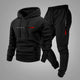 Men’s Hooded Tracksuit Set – Hoodie & Joggers with Paris Print