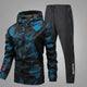 Men's Long-Sleeve Sports Outfit with Casual Long Pants