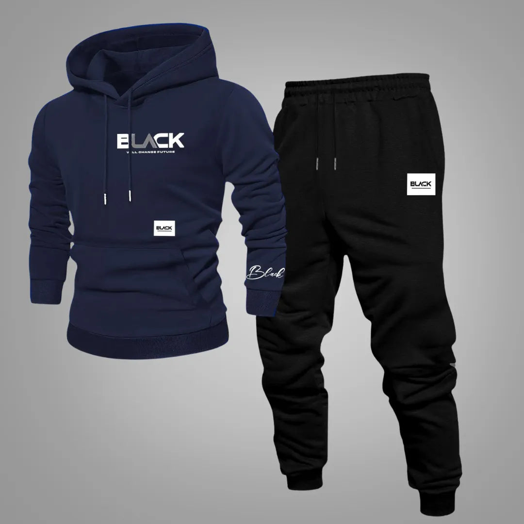 Men’s Casual Streetwear Tracksuit Set – Sweatshirt & Trousers
