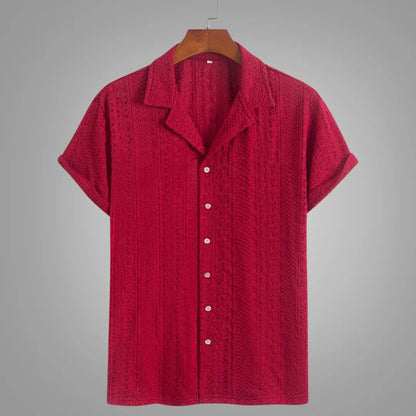 Benson Knit Jacquard Polo Shirt