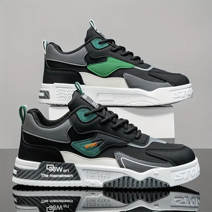 Men’s Casual Sneakers with Thick Cushioned Sole