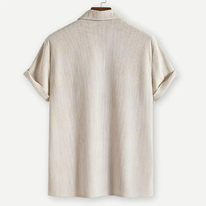 Men’s Ribbed Johnny Collar Polo