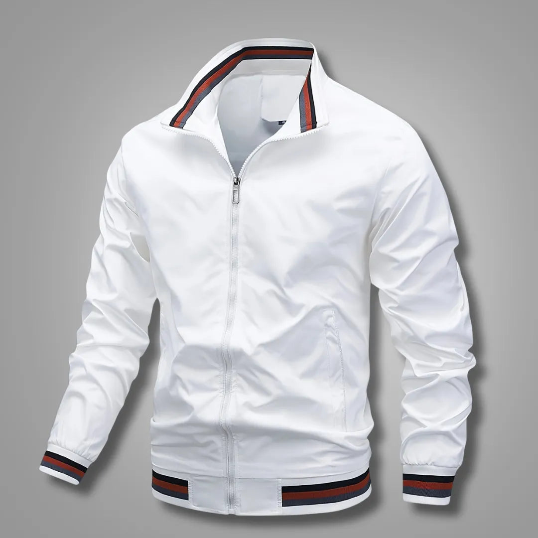 Men’s Classic Bomber Jacket with Zip Closure