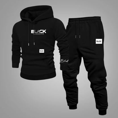Men’s Casual Streetwear Tracksuit Set – Sweatshirt & Trousers