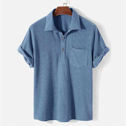 Men’s Relaxed Textured Polo Shirt
