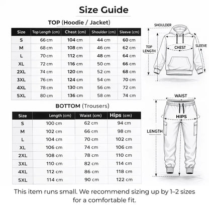 Men's Milano Printed Hoodie and Drawstring Sweatpants Set