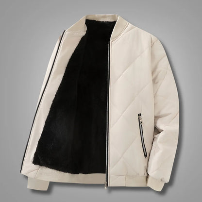 Men’s Plush-Lined Winter Zip Jacket