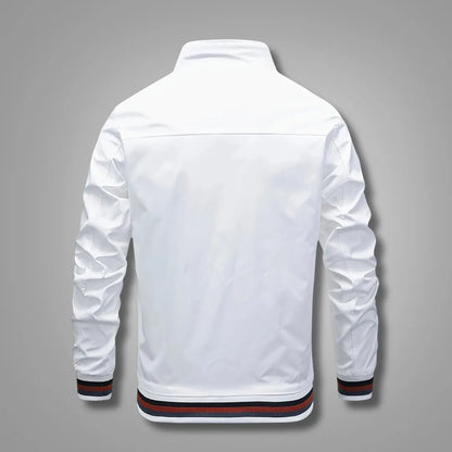Men’s Classic Bomber Jacket with Zip Closure