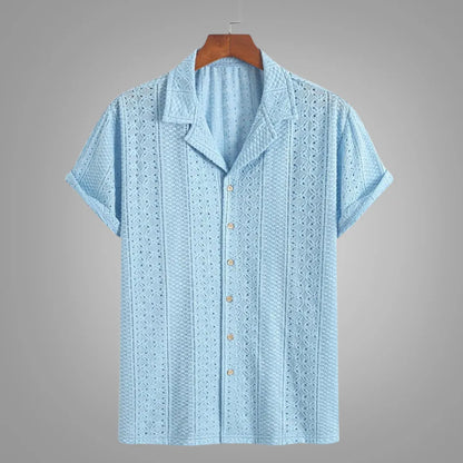 Benson Knit Jacquard Polo Shirt