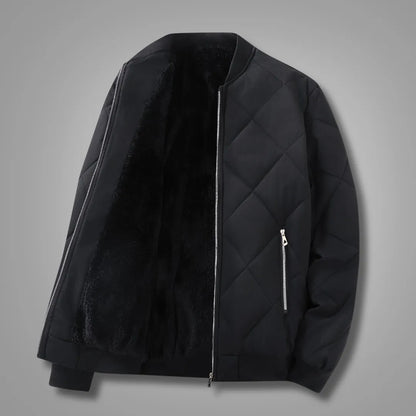 Men’s Plush-Lined Winter Zip Jacket