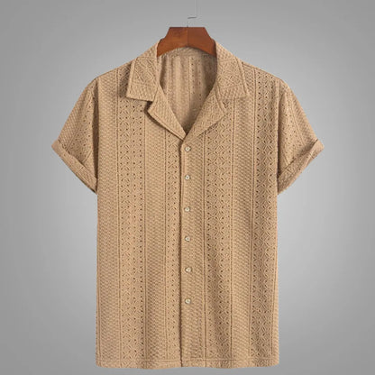 Benson Knit Jacquard Polo Shirt