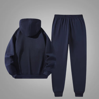Men’s Hooded Tracksuit Set – Hoodie & Joggers with Paris Print