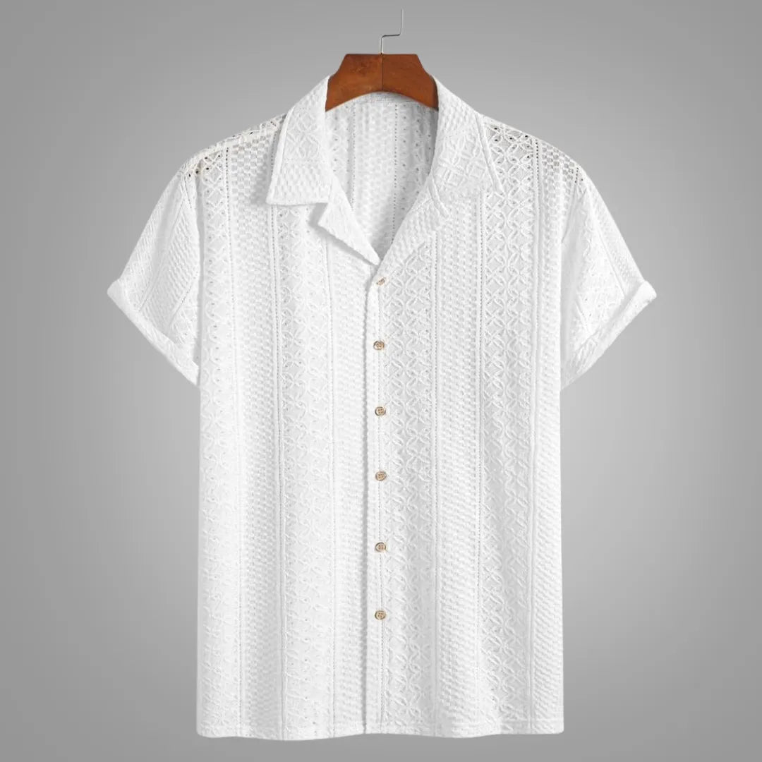 Benson Knit Jacquard Polo Shirt