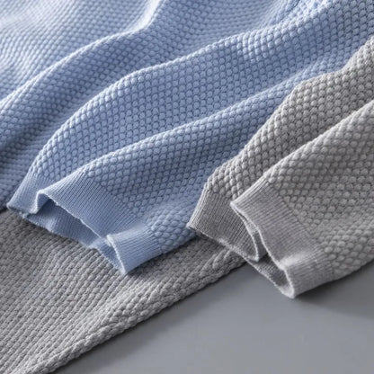 Men’s Knit-Collar Polo Shirt