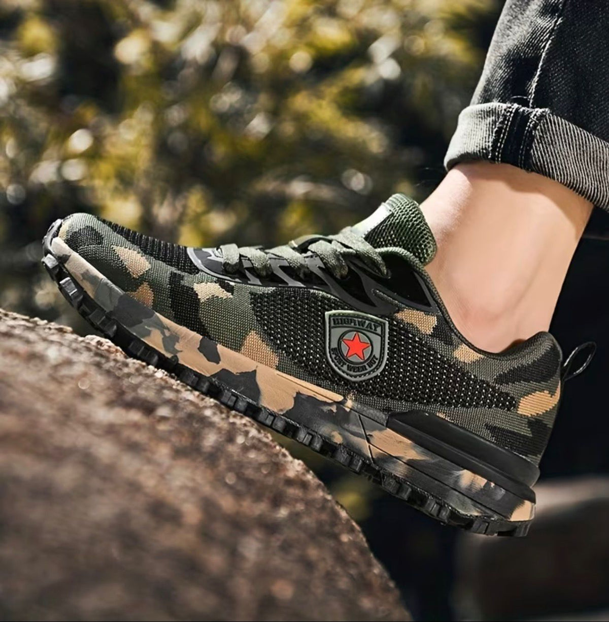 Tactical Camo Sneakers Men 🔥