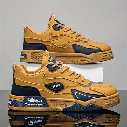 Men’s Casual Sneakers with Thick Cushioned Sole