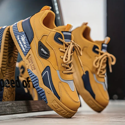 Men’s Casual Sneakers with Thick Cushioned Sole