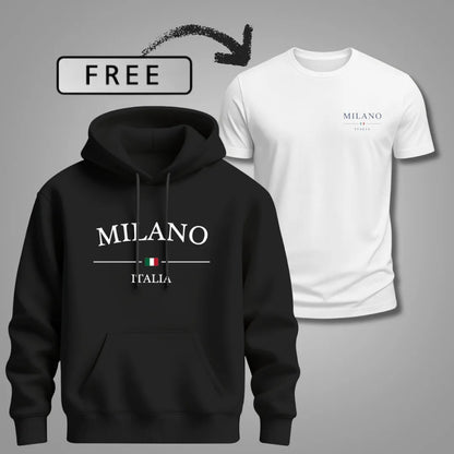 Men’s Milano Comfort Hoodie – Includes Free T-Shirt