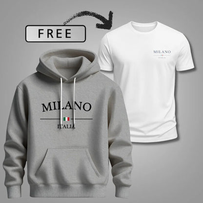 Men’s Milano Comfort Hoodie – Includes Free T-Shirt
