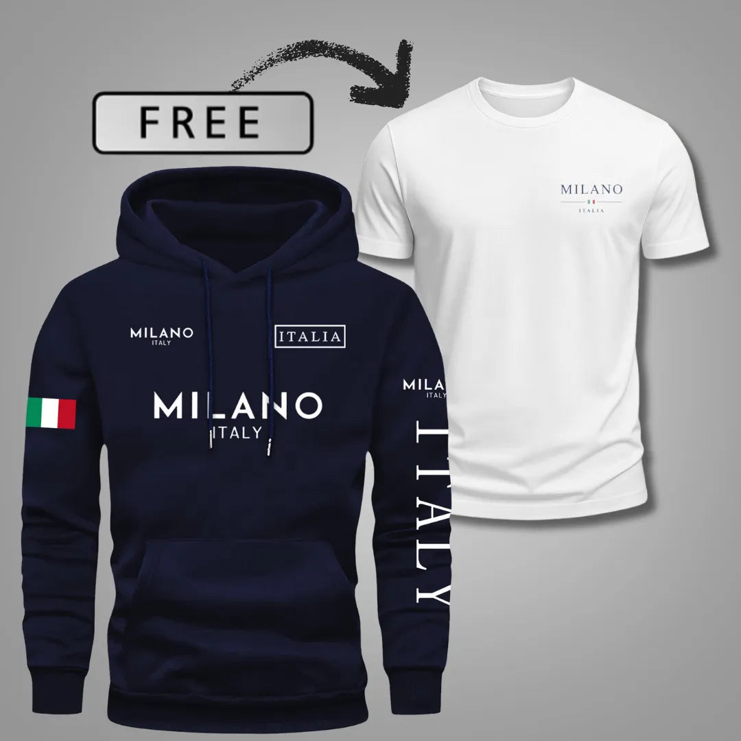 Men’s Milano Comfort Hoodie with Free T-Shirt