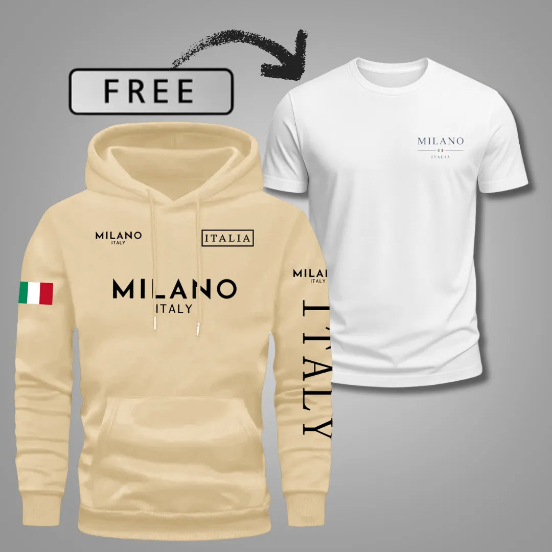 Men’s Milano Comfort Hoodie with Free T-Shirt